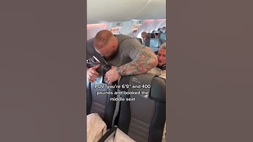 Thumbnail of POV: you’re 6’9” 400 pounds and booked the middle seat