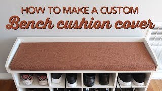 How to Make a Custom Bench Cushion Cover | A Thousand Words