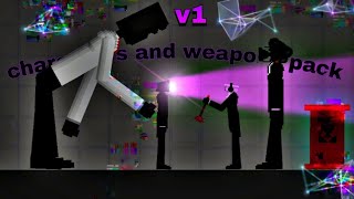 v1 weapon and characters pack (melon playground) melon playground mod skibidi toilet