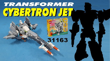 Tutorial :  Build a LEGO  Transformer  Cybertronian Jet/Brainstorm , using LEGO 31163