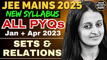 JEE 2025 SETS & RELATIONS | ALL PYQ
