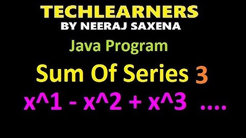 Java sum of series 3