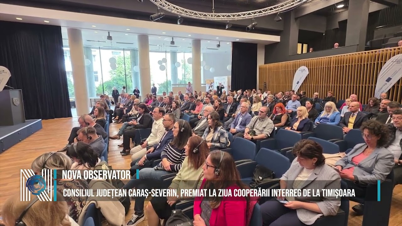  Consiliul Județean Caraș-Severin, premiat la Ziua Cooperării Interreg de la Timișoara