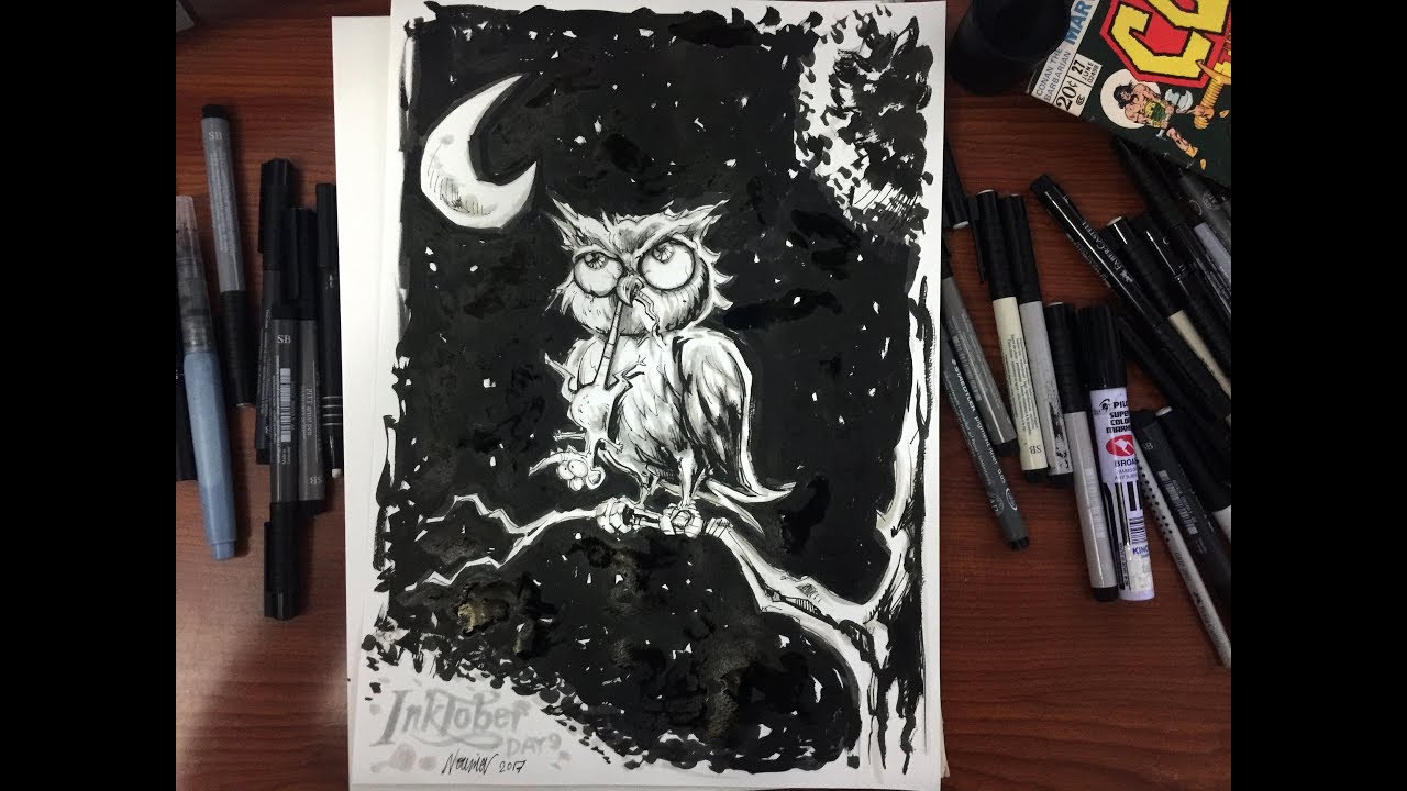 Inktober Day 9 - YouTube