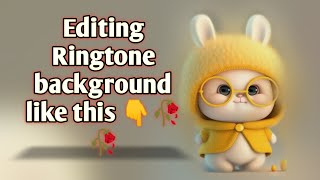 How to make Ringtone background #background #ringtone #pinterest #picsart
