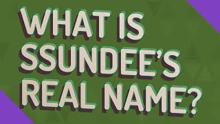 Celebrity What is SSundee's real name? Wealth