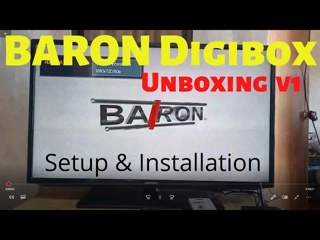BARON Digibox Unboxing v1 (Setup & Installation) class=