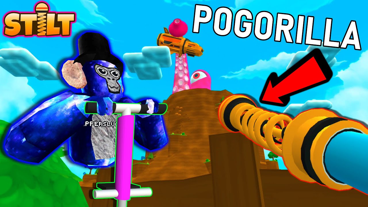 Gorilla Tag + Pogo Sticks A New VR Game You Need To Play (Stilt VR
