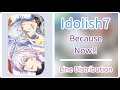 Because Now!! ( Idolish7 ) - Line Distribution