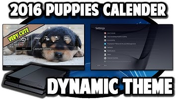 [PS4 THEMES] 2016 Puppies Calender Dynamic Theme Video in 60FPS