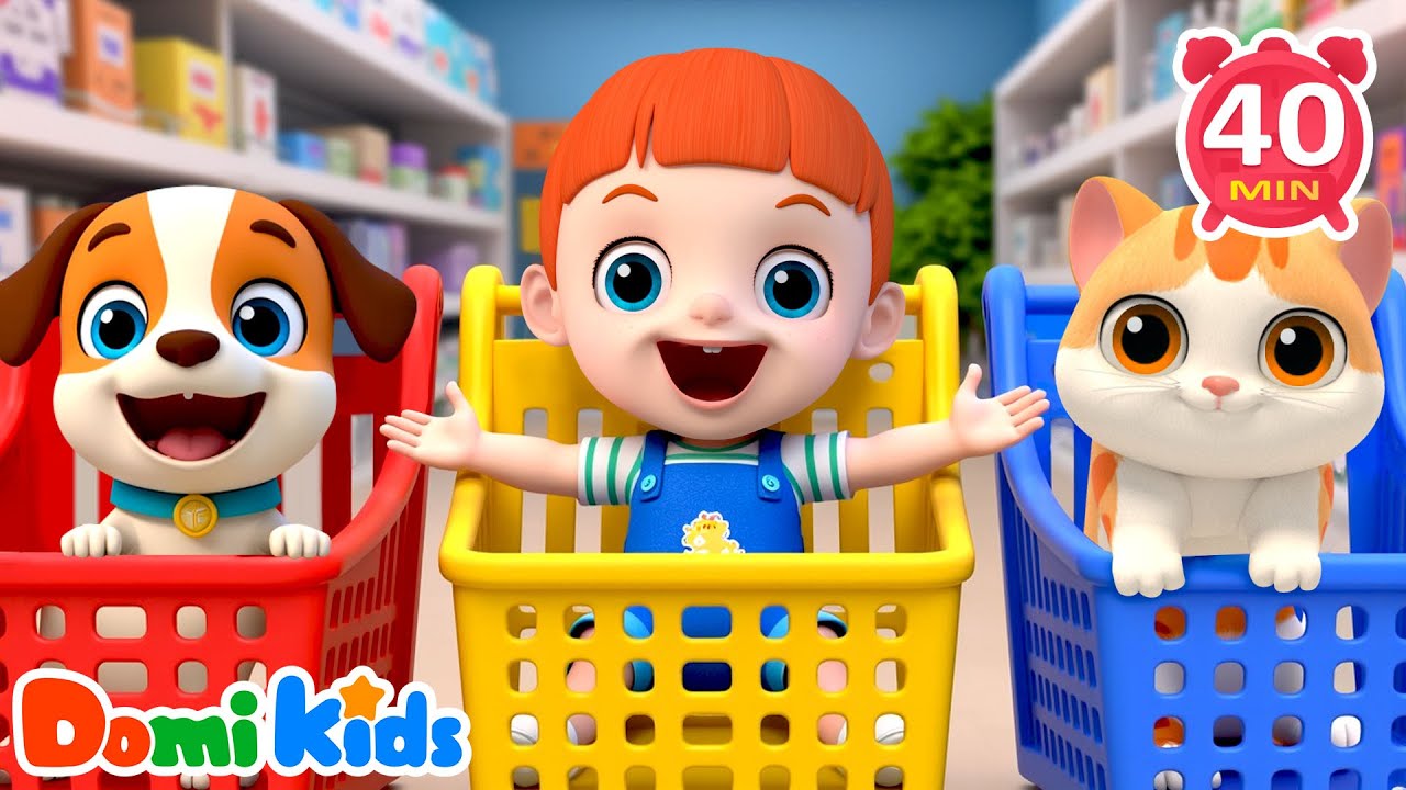 Ten Baby in the Cart | Fun Numbers & 1 to 10 | Kids Songs & Nursery Rhymes | Domi Kids
