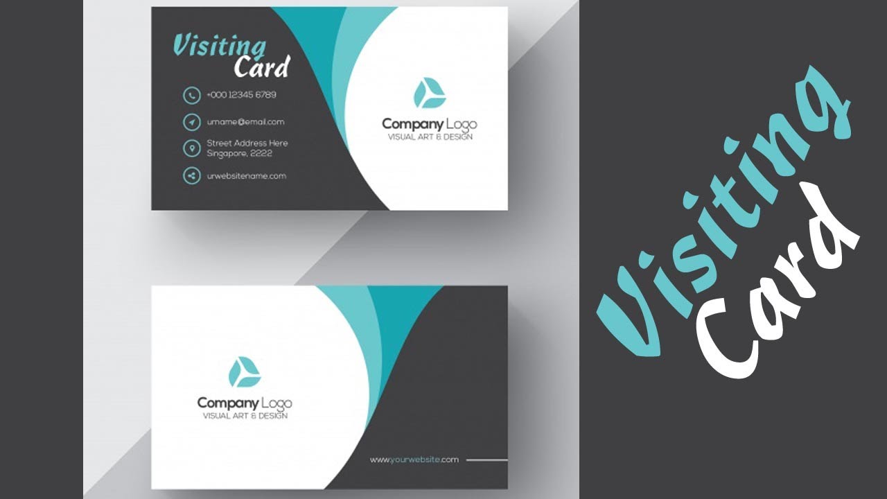 Coreldraw visiting card kaise banaye how to create visiting card in