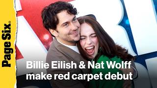 Billie Eilish & Nat Wolff's red carpet debut at Hit Me Hard and Soft:The Tour concert movie premiere screenshot 5