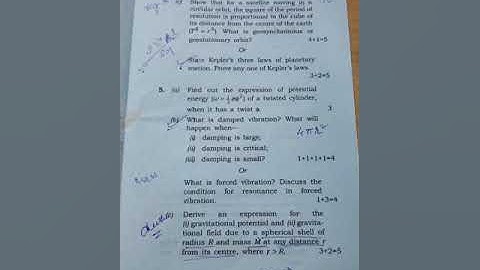 C-2||First semester CBCS||Dibrugarh University||Mechanics ||Physics Qustion Paper