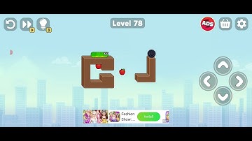 Snake puzzle Slither to eat level 78 Solution #viralgame#trending video#snakepuzzle 