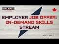 Подпрограмма Job Offer In-Demand Skills провинциальной иммиграционной программы Онтарио, OINP.