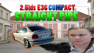 BMW E36 2.5TDS COMPACT STRAIGHT PIPE EXHAUST