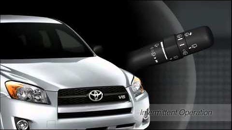 40 RAV4 HowTo Front Variable Intermittent Windshield Wipers  2011 Toyota RAV4  YouTube   Standard Qu