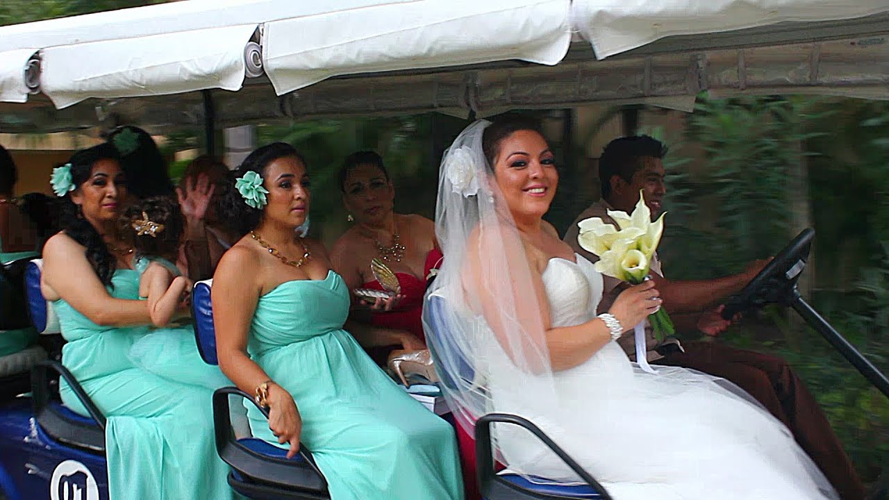 Playa del Carmen wedding video Sandos Playacar Beach ...