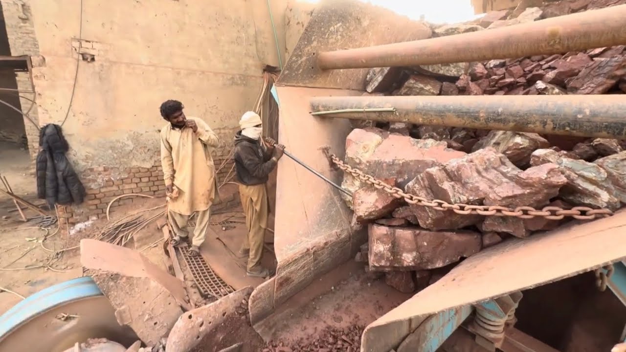 “Extreme Stone Crushing 💥 Giant Rocks Smashed by Powerful Crusher ...