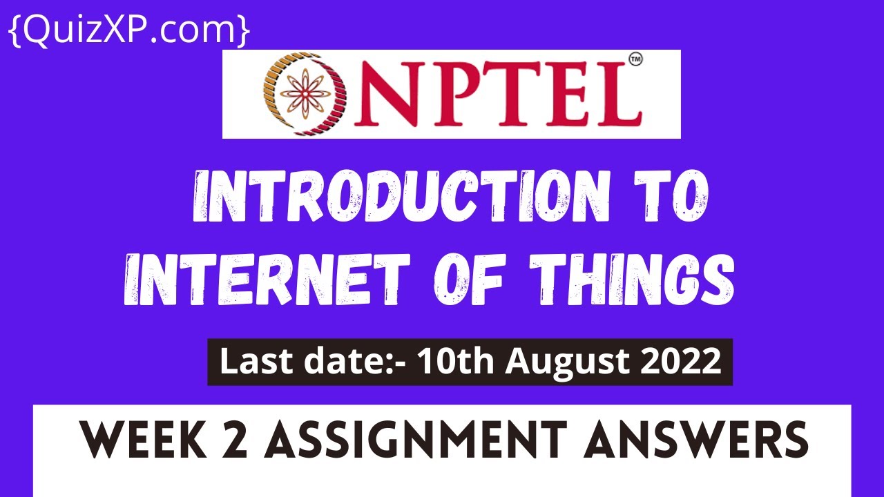 introduction to internet of things nptel assignment 2 answers