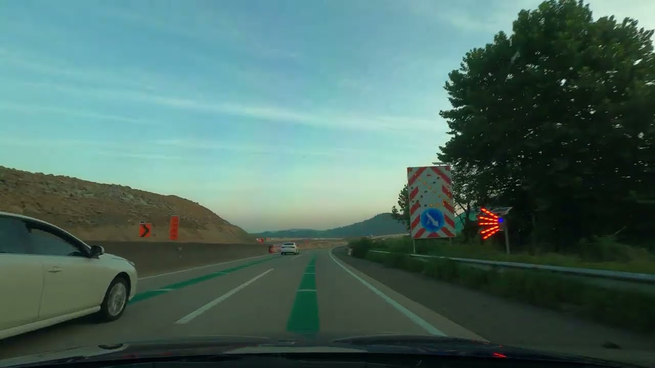 [4K 드라이브 영상] 20230731 중부내륙고속도로 내서JC-수도권제2순환고속도로 조안IC(4K) #asmr #드라이브 #고속도로주행