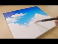 Soft painting technique / How to draw a couple walking in the clouds / Easy Creative Art