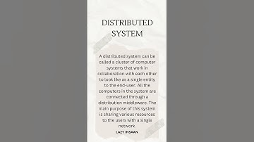 distributed system(Technical Seminar topic idea-26) #shorts