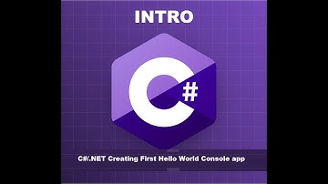 03 C#/.NET Creating First Hello World Console app