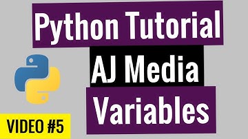 #5 Variables in Python