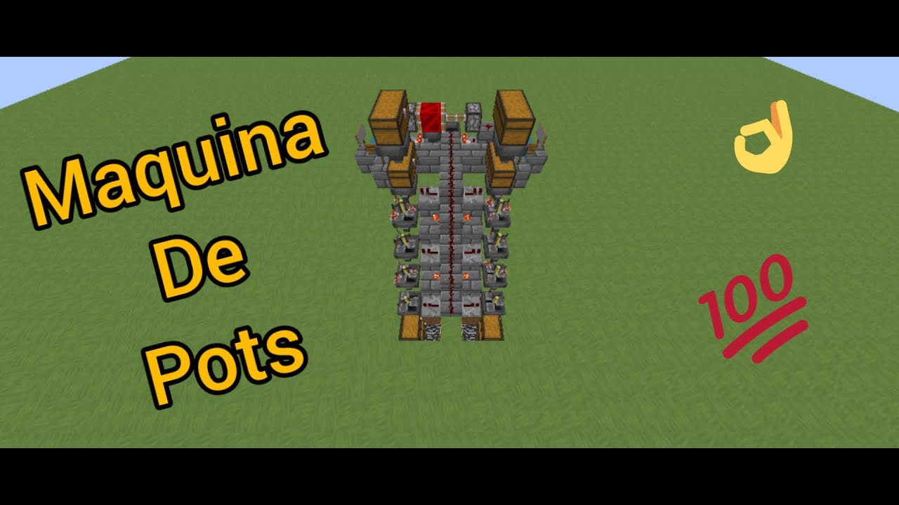 como HACER una MAQUINA Semi-Automatica de POCIONES en minecraft // HCF ...