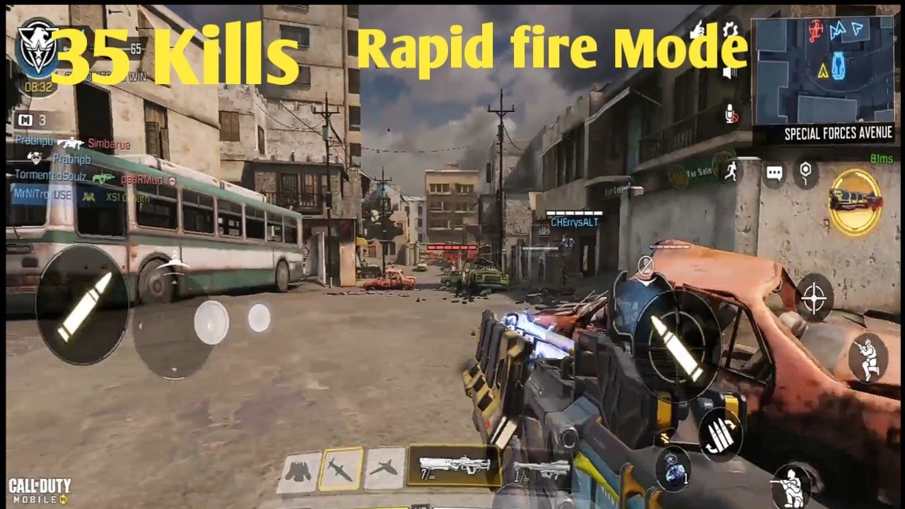 Call of Duty Mobile 35kills Rapid fire Mode YouTube