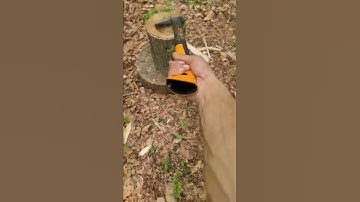 FISKARS X27 SPLITTING AXE #shorts #AXE #reaction #review #HOMEDEPOT