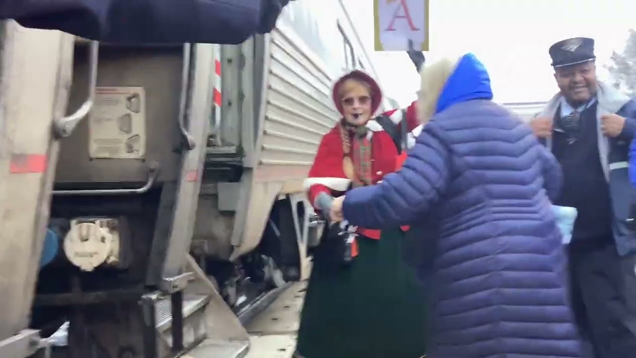 Going on Santa train in Ashland Va