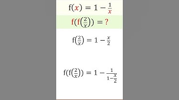 Find f(f(2/x)): Functional Equation Challenge #shorts #youtubeshorts #shortsfeed #math
