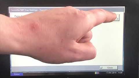 Changing the paper tray settings | Kyocera