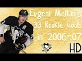 Evgeni Malkin's 33 Rookie Goals in 2006-07 (HD) (Calder Year)