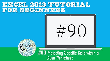 Excel 2013 Tutorial for Beginners #90: Protecting Specific Cells within a Given Worksheet
