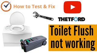 Camper Toilet Flush Repair Thetford C402 (Motorhome)
