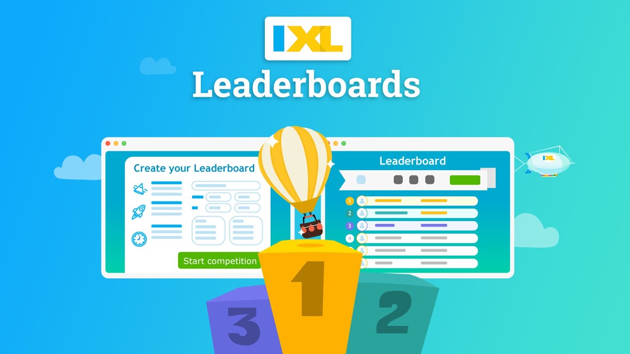 Start a competition with IXL Leaderboards 