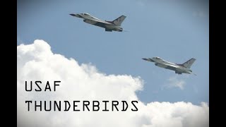 USAF Thunderbirds Demo 2016. Thunder Over the Midlands. Shaw AFB.  AC\/DC Thunderstruck.