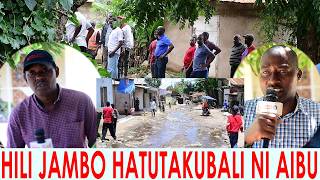 Wananchi Wamkaba Diwani Na Mwenyekiti Suala La Barabara Iliyogeuka Kuwa Mto Wa Maji