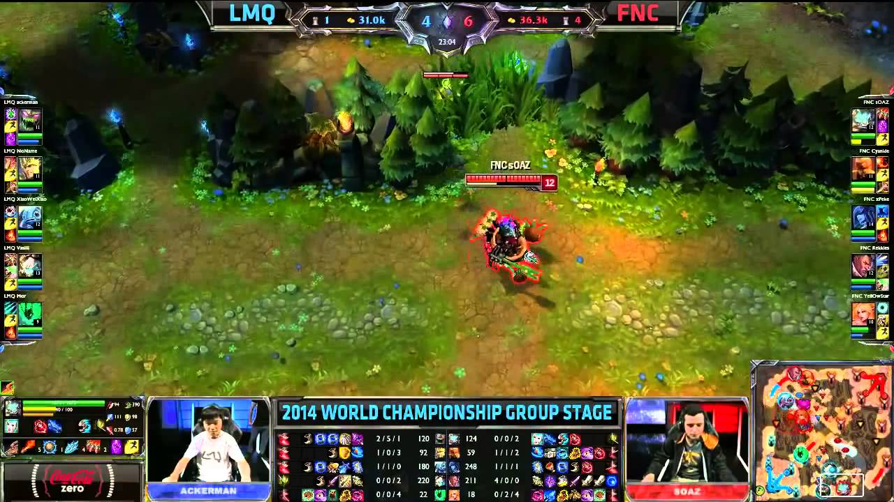 LMQ vs FNC   S4WC, Group C   Season 4 World Championships   LMQ vs Fnatic