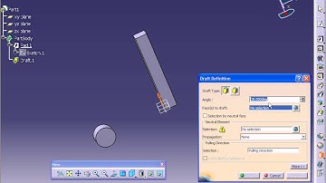 CATIA V5 Tutorial - Draft Angle [64]