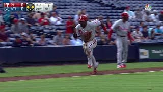 PHI@ATL: Franco hits a sac fly to open the scoring