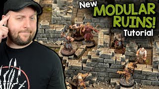 Building Modular Ruins For Dungeons & Dragons, Frostgrave, or Other Wargames!