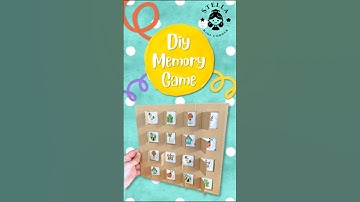 DIY Cardboard Memory Game | Easy Craft for Kids | Hands-on Learning | Tutorial