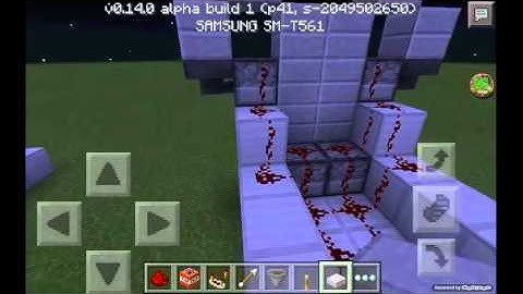 ⭐How to make a-Flaming arrow machine gun (Minecraft pocket edition 0.14.0)⭐
