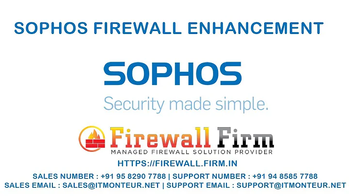 Sophos Firewall Enhancements | Firewall Training | Firewall Firm | IT Monteur