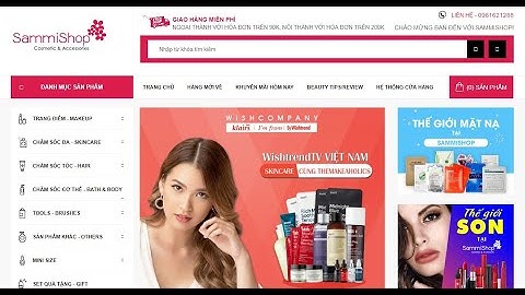 Demo giới thiệu website bán hàng mỹ phẩm trực tuyến full tính năng + báo cáo 2021